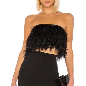 Camila Coelho Emiliana Crop Top in Black
